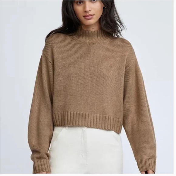 Aritzia Sweaters - Aritzia Wilfred Free Harper Sweater • 100% Merino Wool • Saville Brown • M
